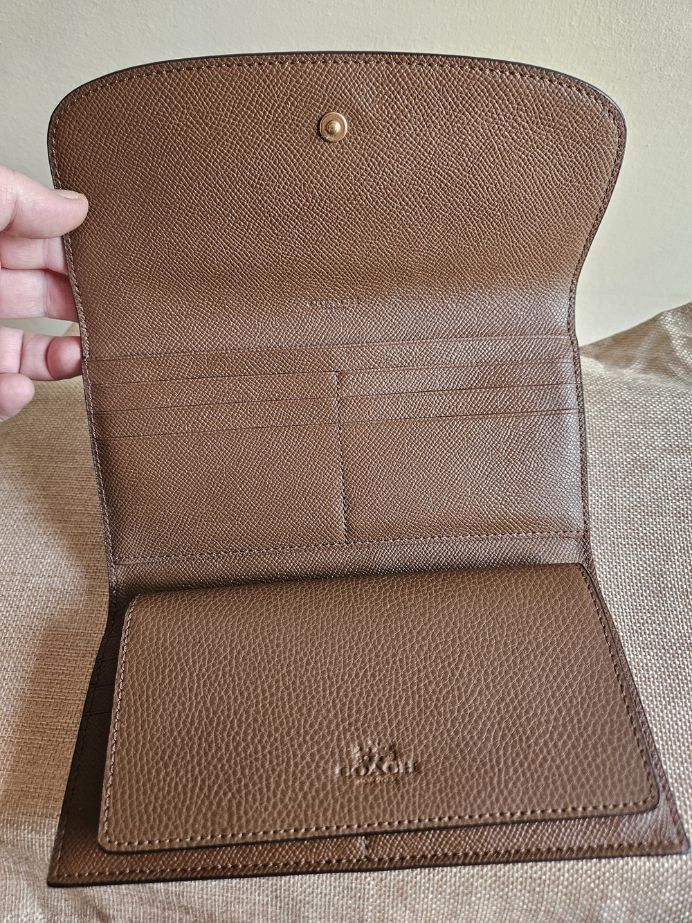 Coach Mollie Signature Canvas Tote W/Checkbook Wallet - Picture 8 of 16